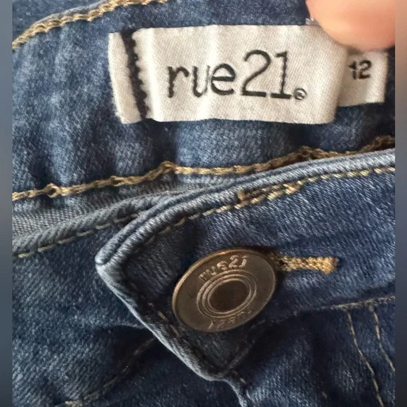 Rue21 Dark Blue Flare Stretch Jeans - 12 - Picture 3 of 3